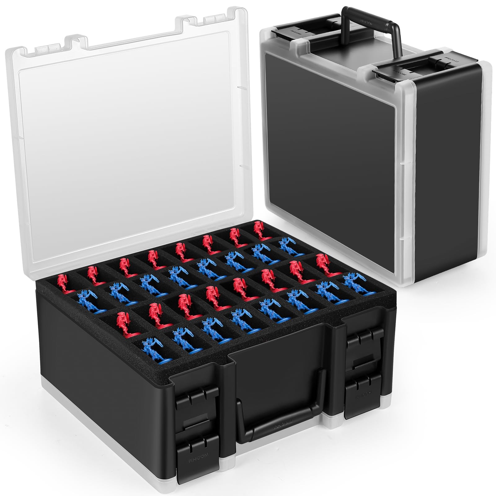 Sturdy Miniature Figure Storage Carrying Case for Standard Sized Figures128Slot
