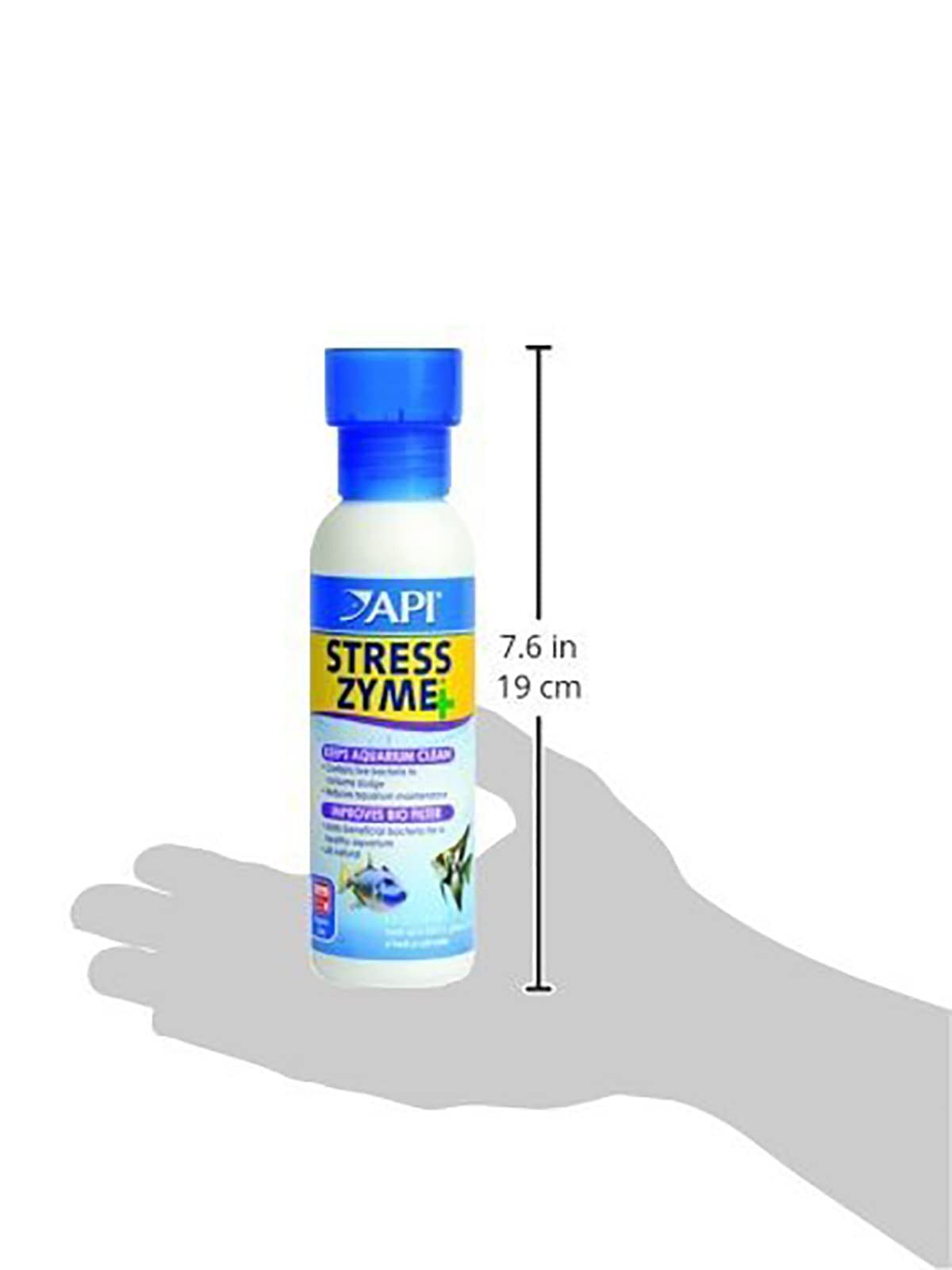 API STRESS ZYME Bacterial cleaner, Freshwater and 8 oz, multi natural