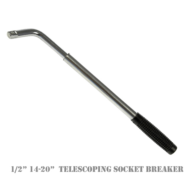 1/2" x  14-20" Telescoping  Socket Breaker Bar Wrench 1/2 in Drive Ratchets