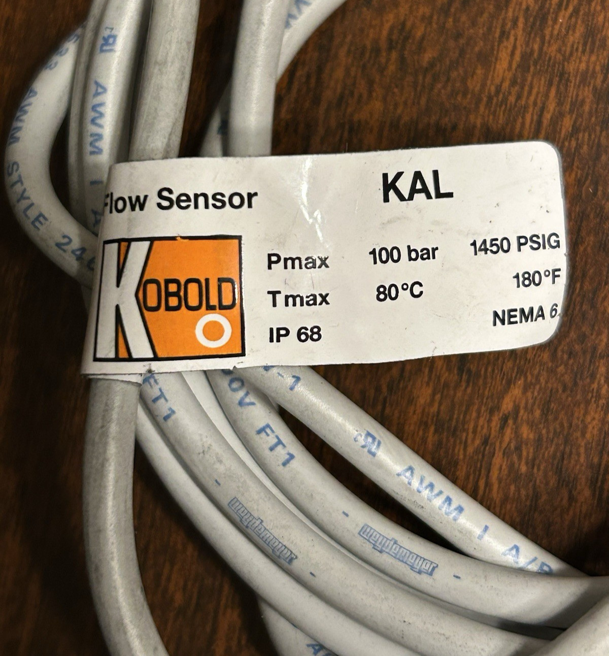 Kobold Flow Sensor KAL 1.4301, NEW