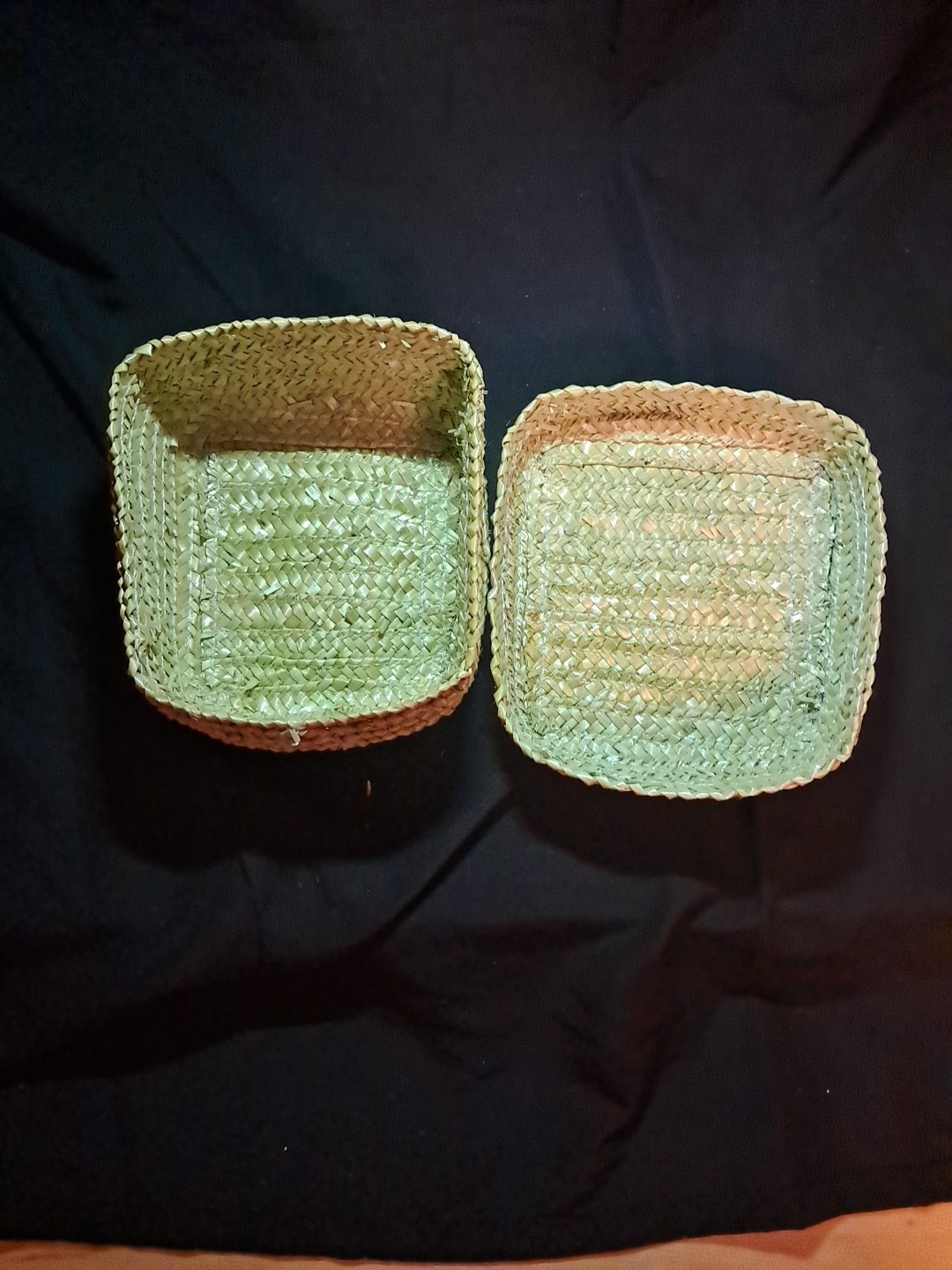 woven trinket box With Lid Square