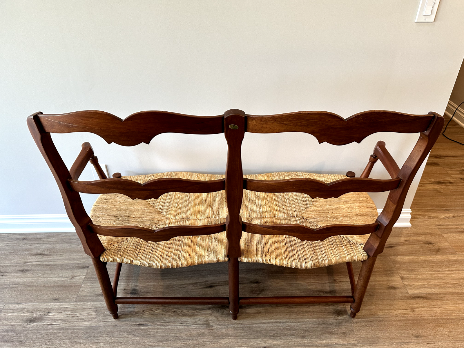 Pierre Deux Louis XV Rush Settee – Made in the Philippines