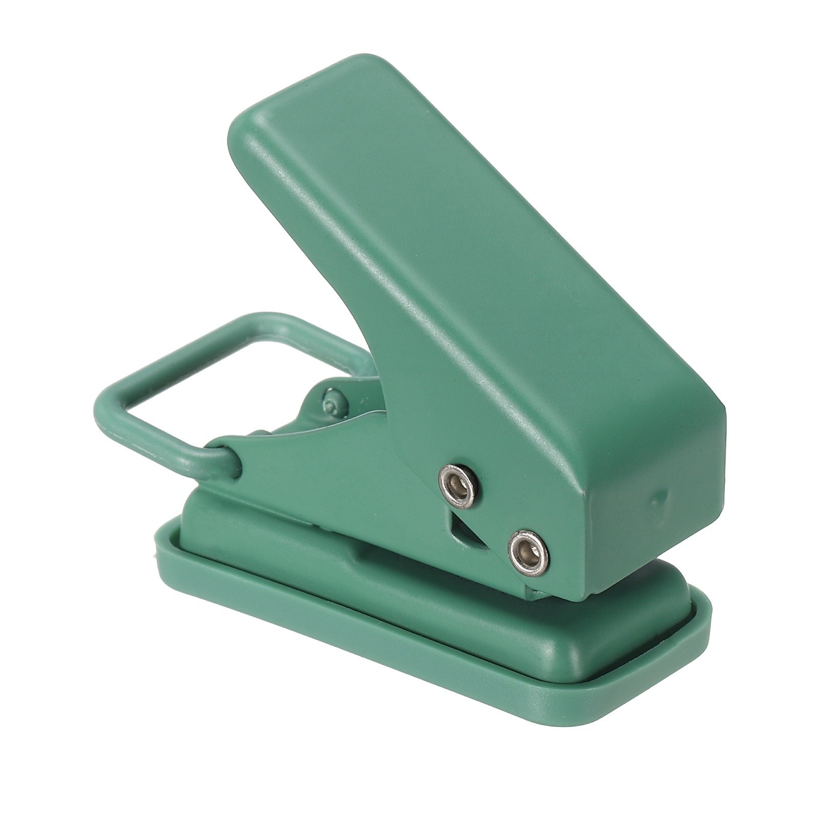 1/4" Green Single Hole Punch Handheld Heavy Duty Hole Puncher Press Style 1
