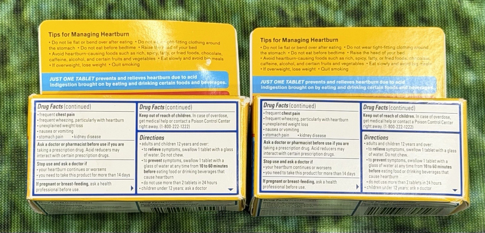 (2) Pepcid AC Maximum Strength Heartburn Prevention & Relief Tablets 50 Tab 3/28