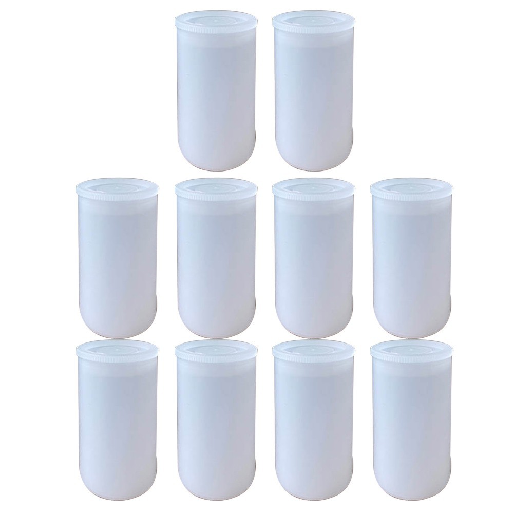 Compact Size Plastic Bottles for Portable Film and Item Storage Set of 10