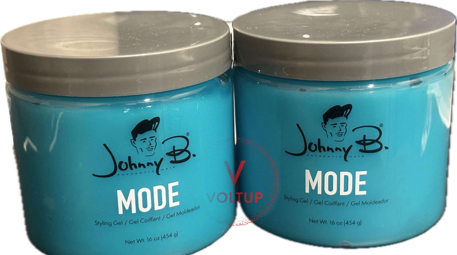 Johnny B Mode Styling Hair Gel 16oz  (UNISEX) -SET OF 2-