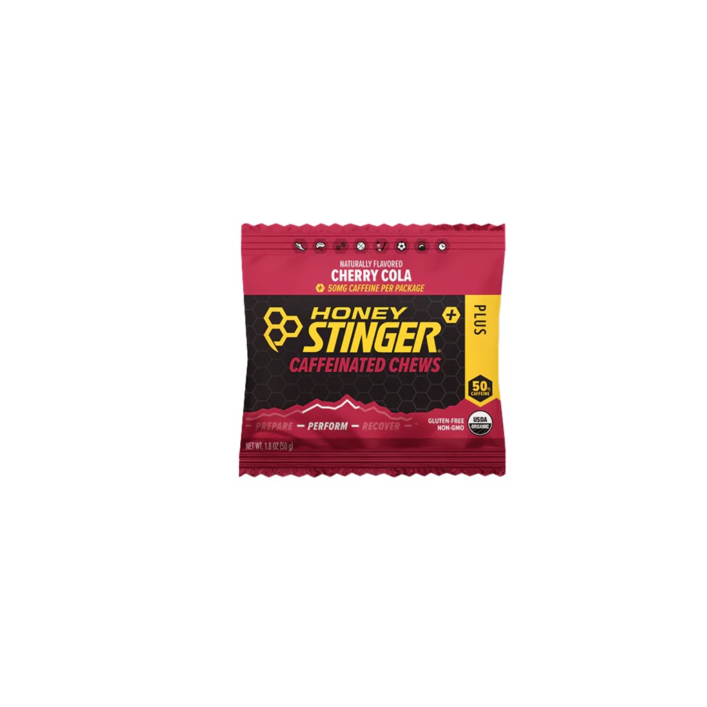 Honey Stinger Caffeinated Chews Box of 12 Energy Cherry Cola Box of 12