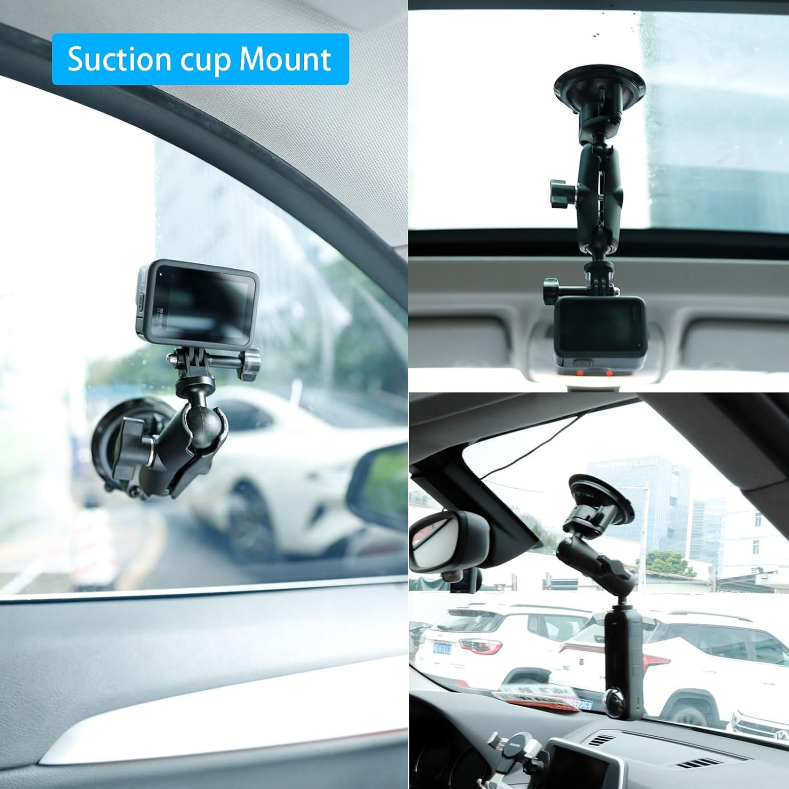 Camera Mount Kit for Insta360 Series Suction Cup Magnetic Stand Car Windshield