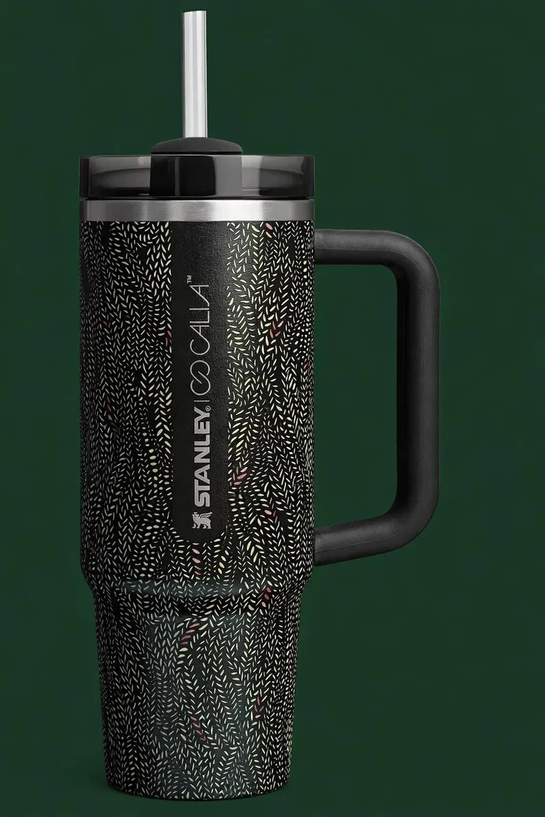 Stanley x CALIA Black Serpent 40 oz. Quencher H2.0 Tumbler 🎁 New Ships Fast