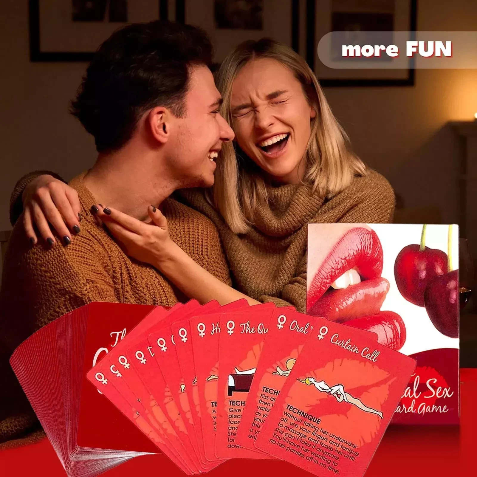 Oral Sex Card Game Adults Couples Fun Foreplay Game Lover Party Paper Game