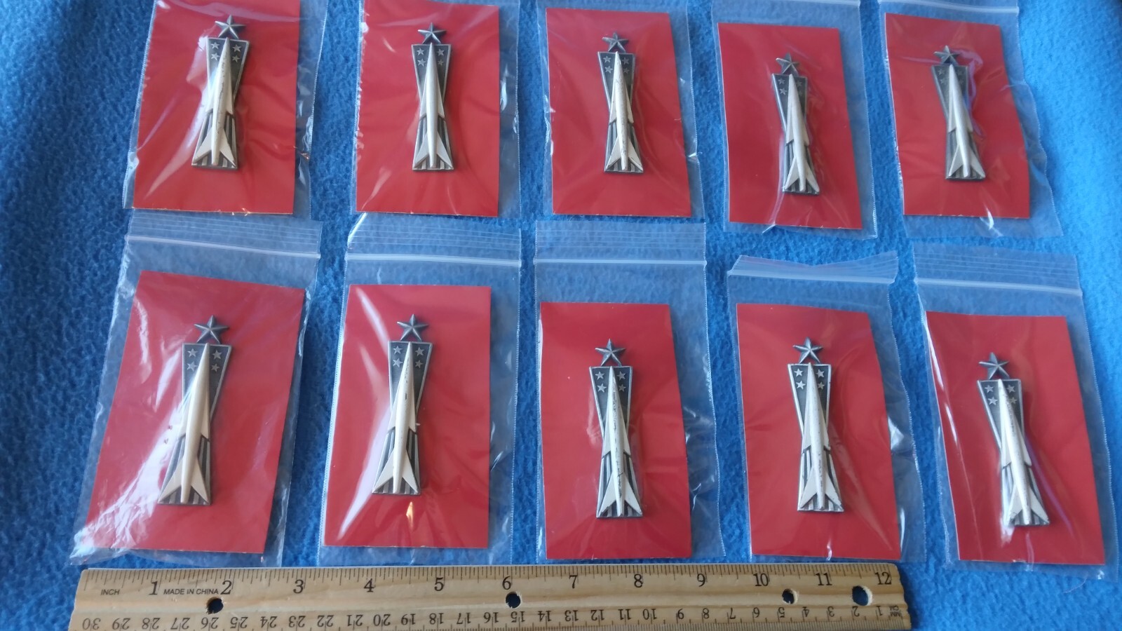 LOT OF 10 - U.S. MILITARY SENIOR MISSILE MAN PINS