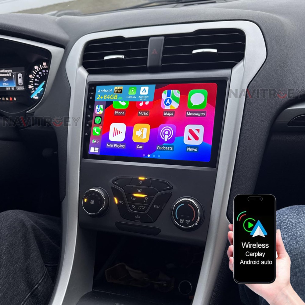 For Ford Fusion Mondeo 2013-2020 Android 15 Car Stereo Radio GPS Carplay 2+64GB