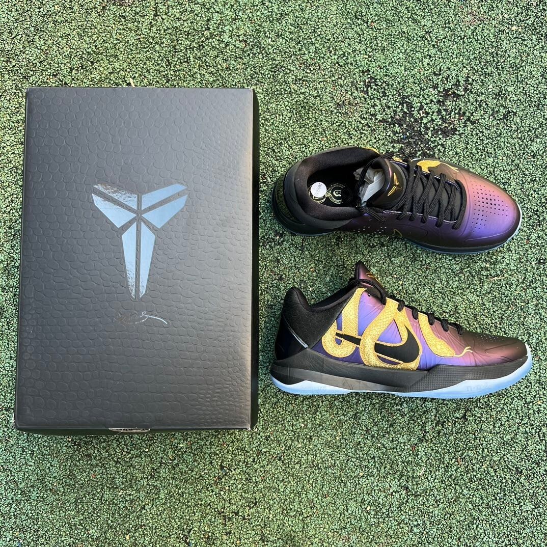 NK Kobe 5 Protro Kobe V CNY 'Year of Mamba - Eggplant ' IB4481-500 Purple Gold