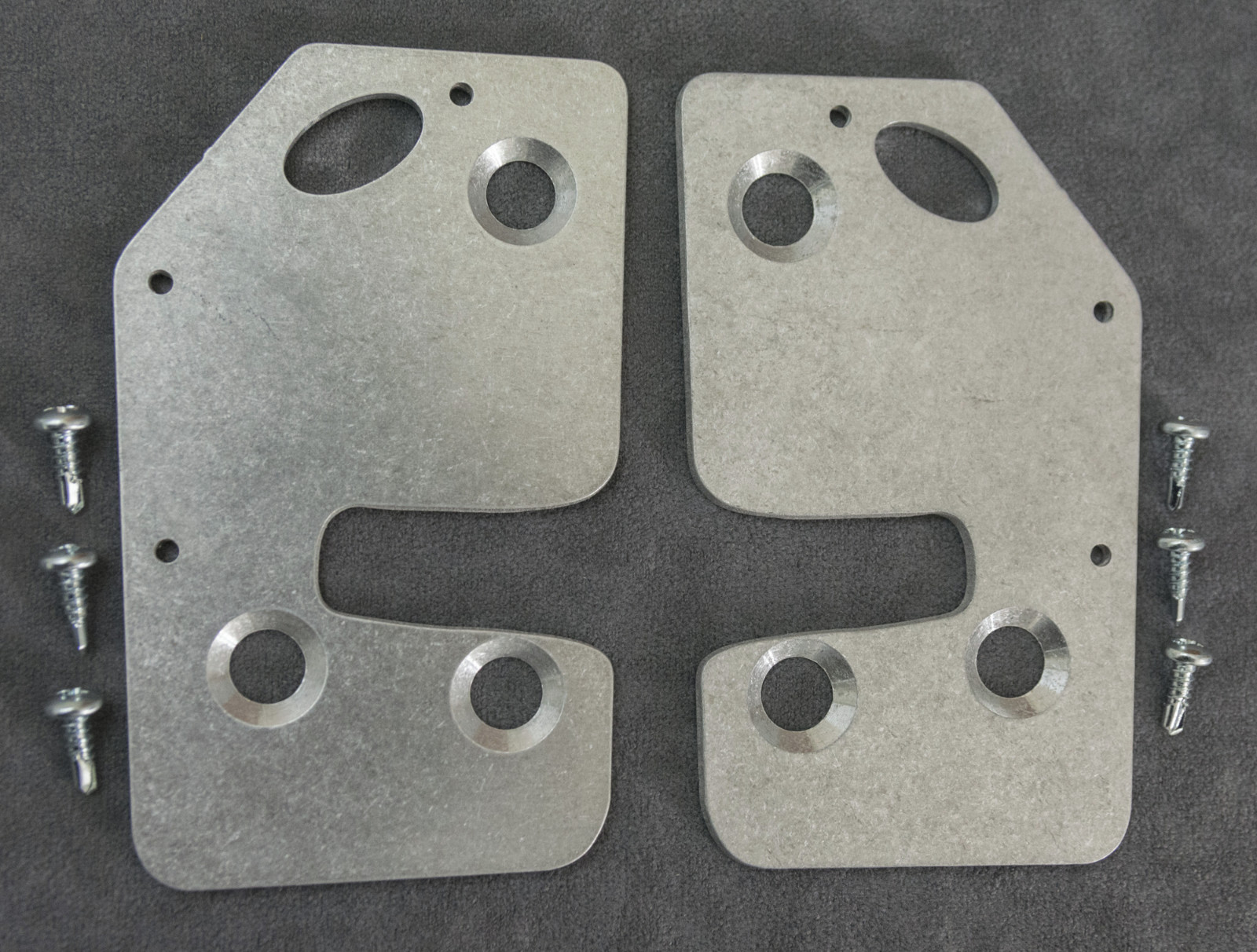 Jeep Cherokee (XJ) 97-01 door latch repair & reinforcement plate pair; L & R