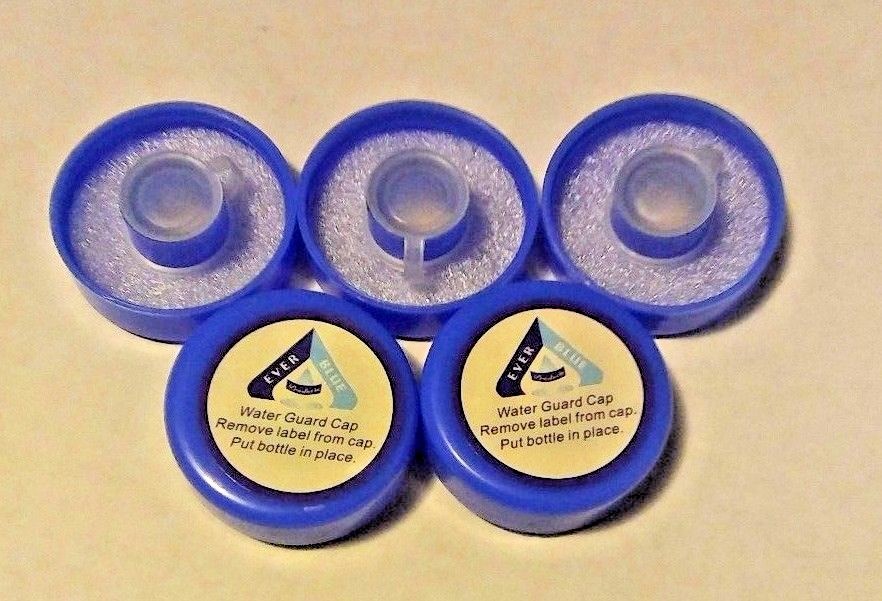 Water Bottle 48mm Screw On Caps Anti Splash Non Spill Tops  (Lot of 5)