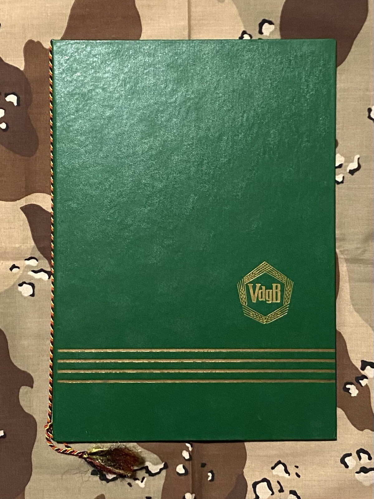 Original East German VdgB Award Document Group And Folder, Communist, DDR