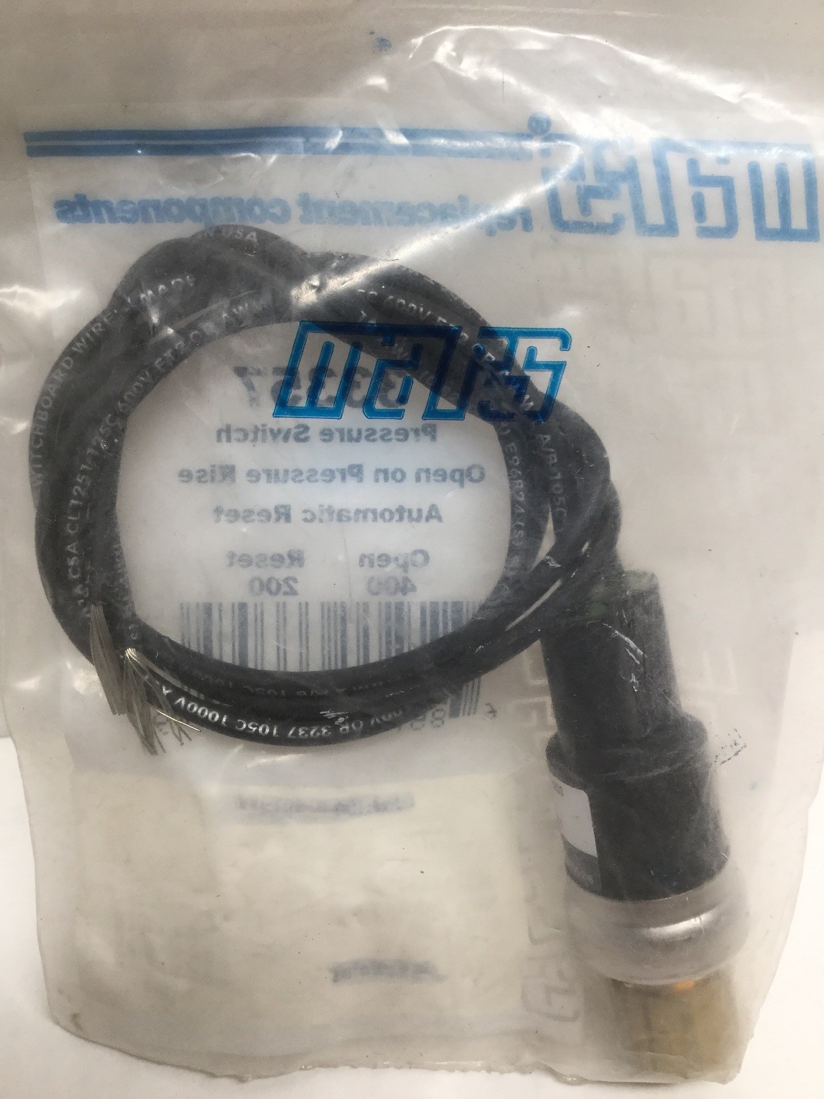 Mars 33357 Pressure Switch Open On Pressure Rise Auto Reset Open 400F Reset 200F