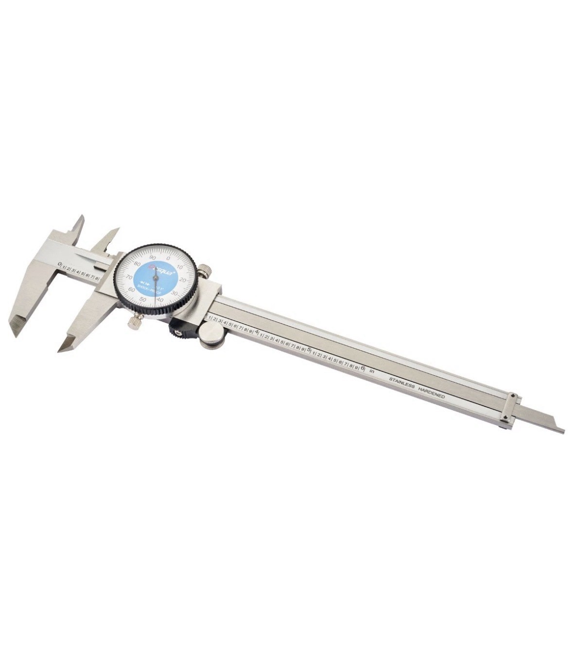 DASQUA 0-6" STAINLESS STEEL DIAL CALIPER WITH DEPTH GAGE (2210-8280)