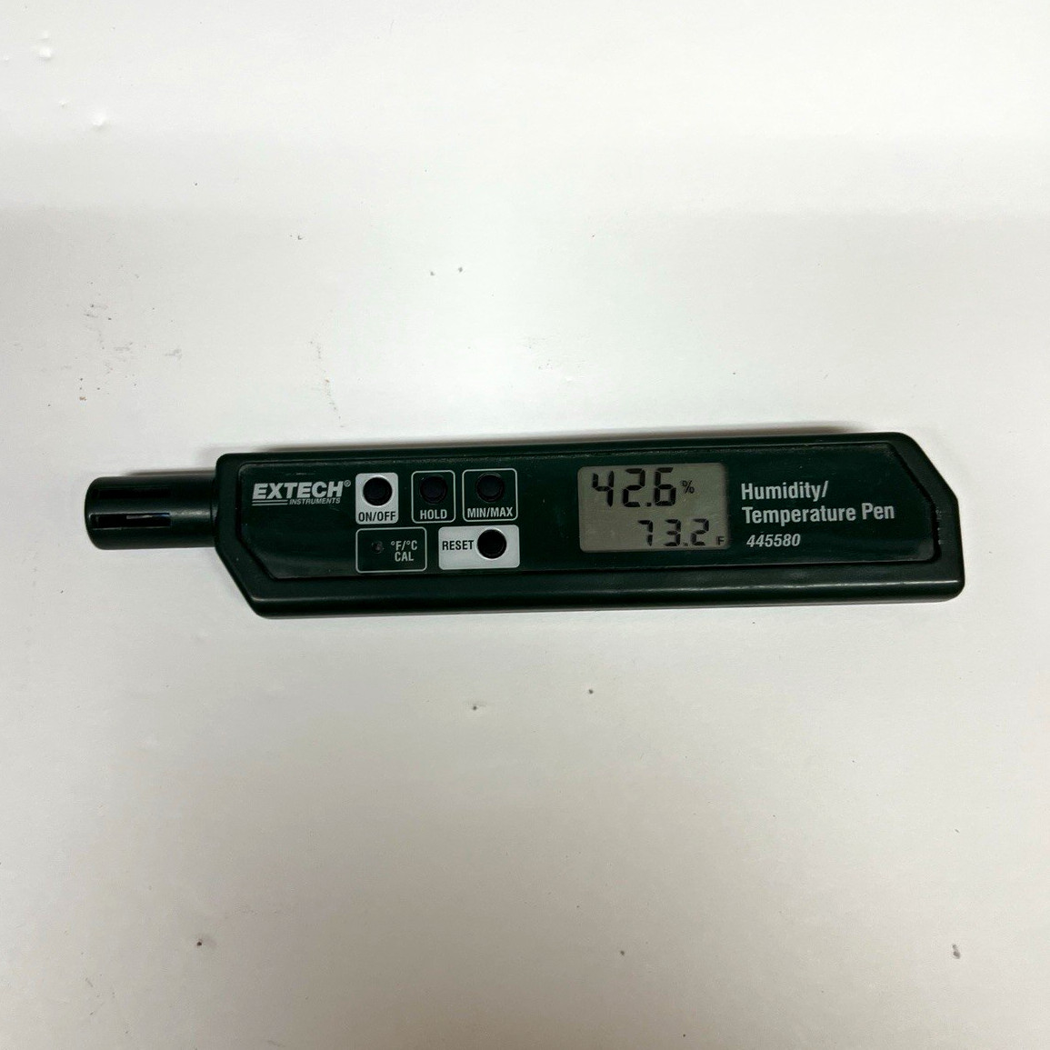 Extech 445580 Humidity & Temperature Pen Meter, Digital Display