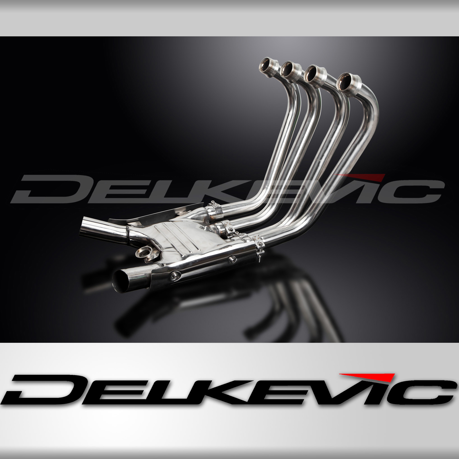Yamaha FJ1200 1989-1993 Delkevic Stainless Steel 4-2 Exhaust Headers Downpipes