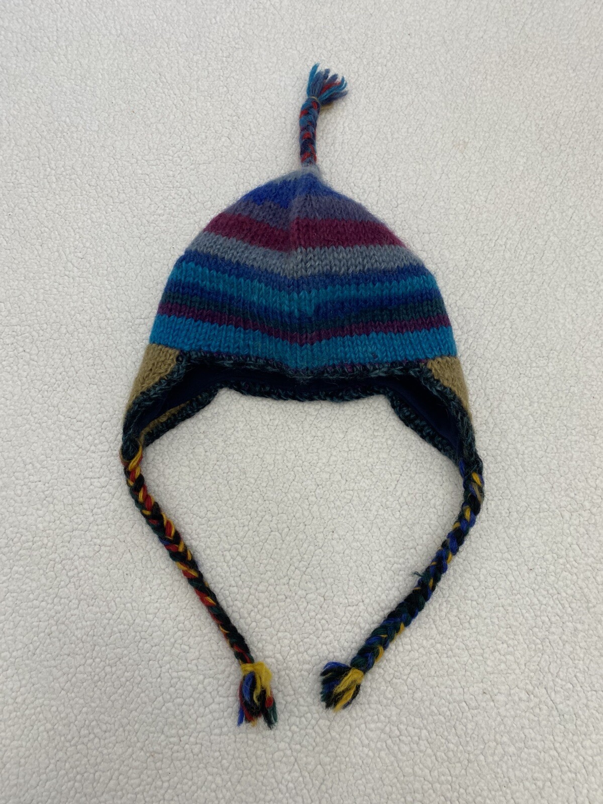 Ski Hat 100% Wool Trapper Hat Made In Nepal