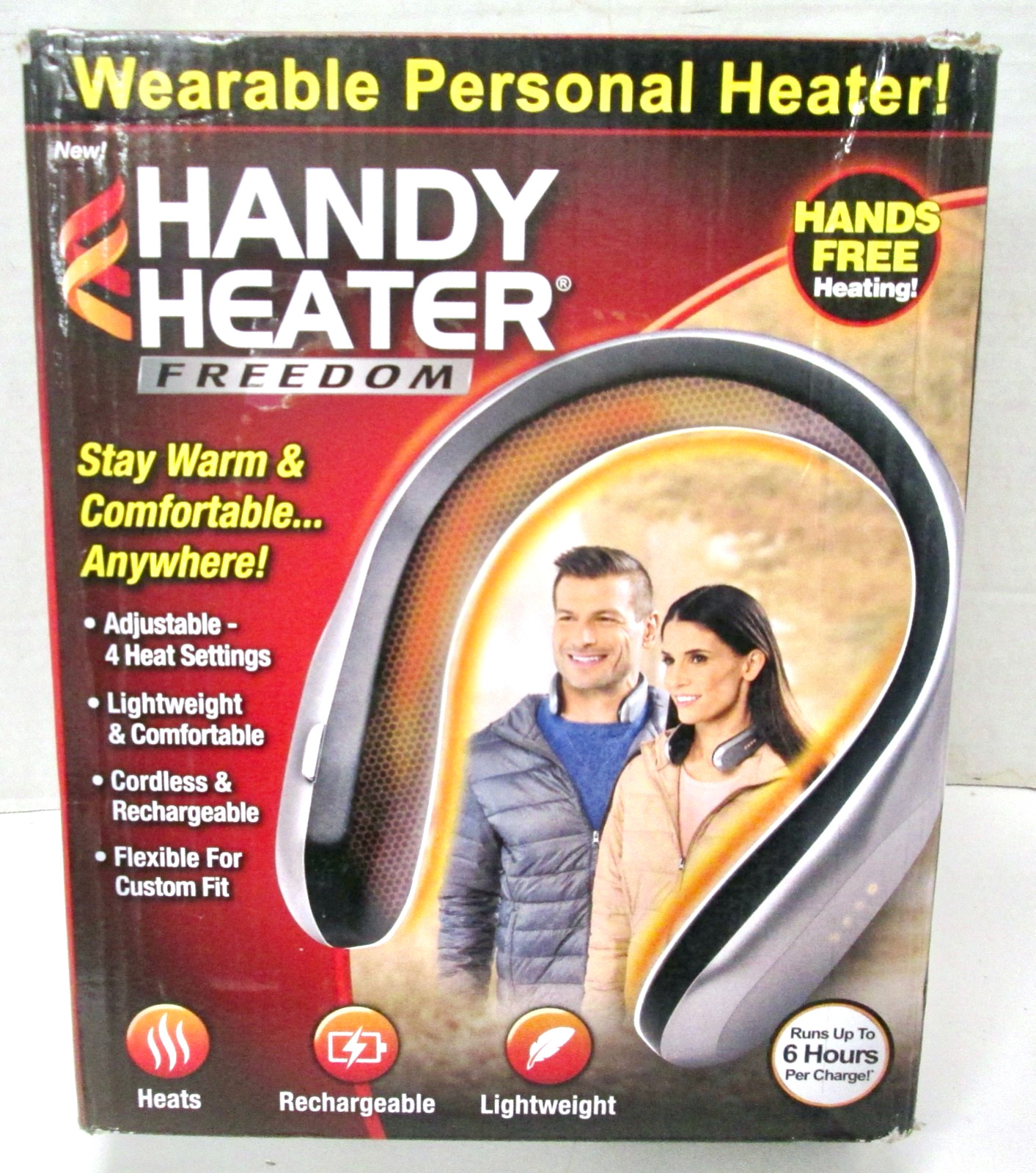 Handy Heater Freedom Travel Neck Heater Portable Body Warmer 131°F Max
