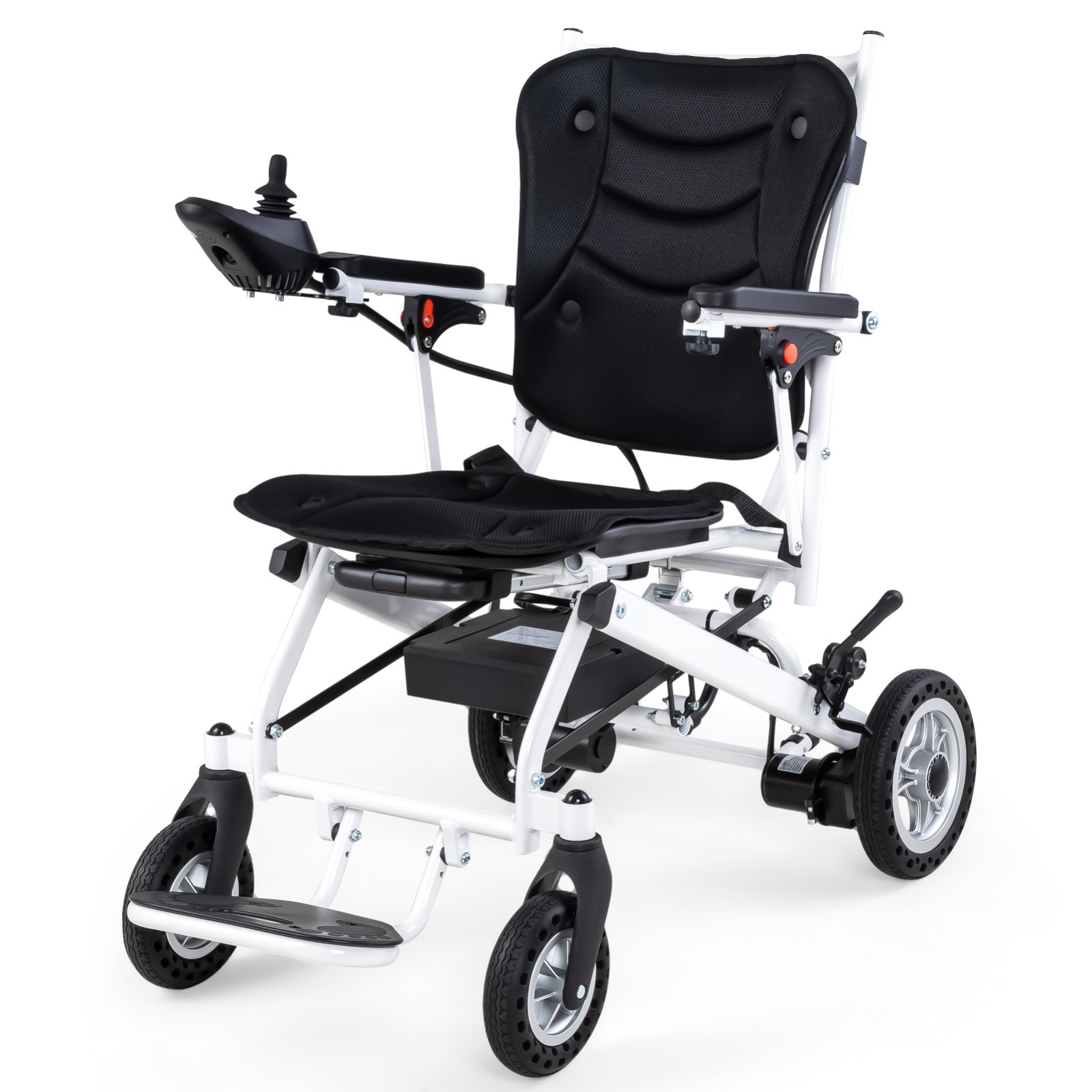 All Terrain Foldable Electric Wheelchair for Adult, 2*10AH Battry, 25Miles Range