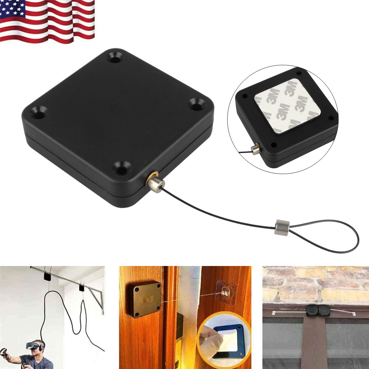 Punch-free Automatic Sensor Door Closer for Home Office Doors Self Closing Off