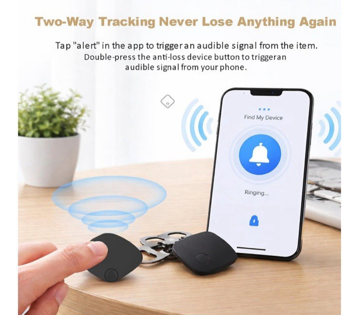 iTagPro Smart Air Tag for Android & Apple GPS Tracker Black New