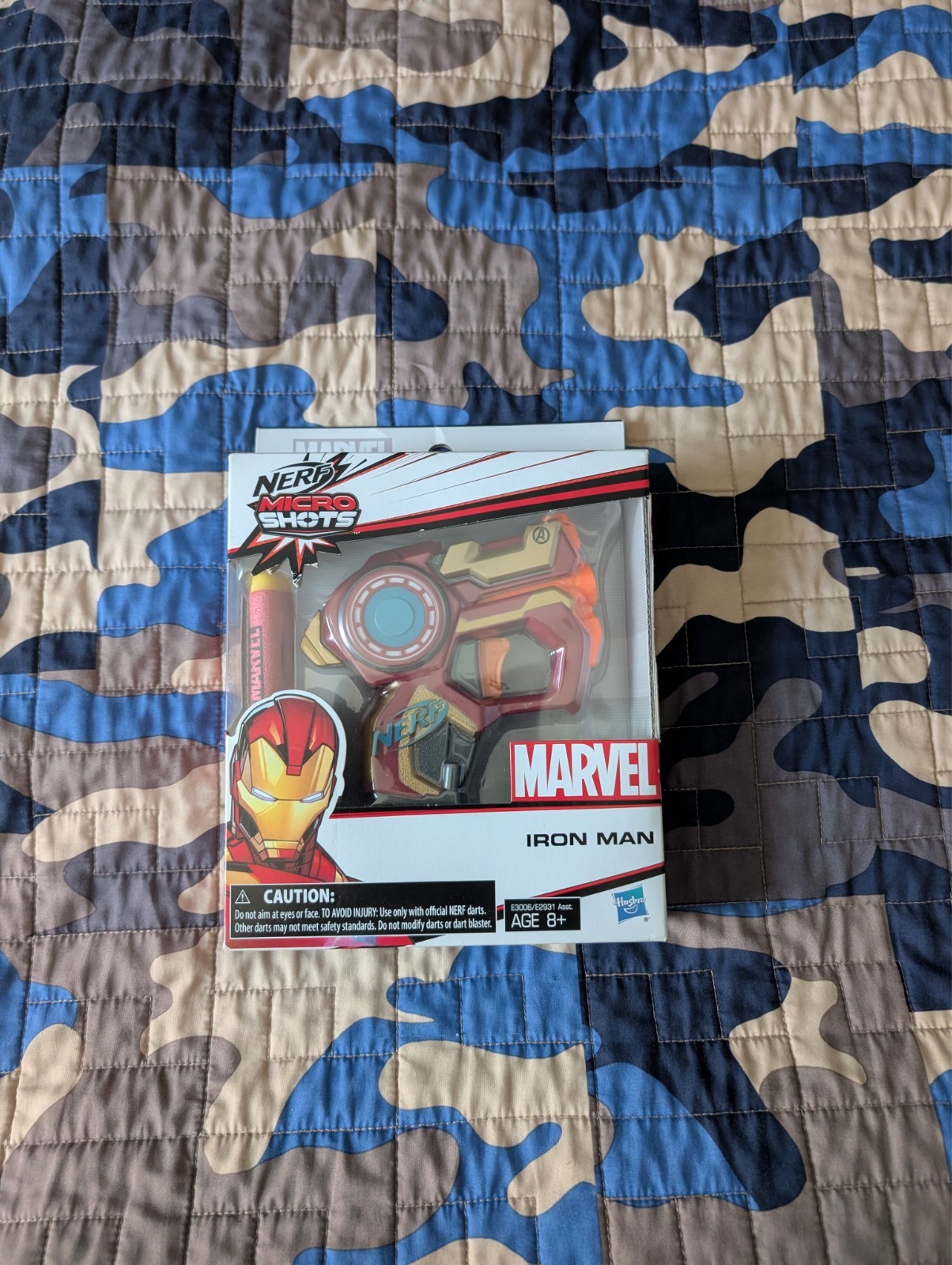 Nerf Marvel Micro Shots. Iron Man. Still sealed, unopened and unused