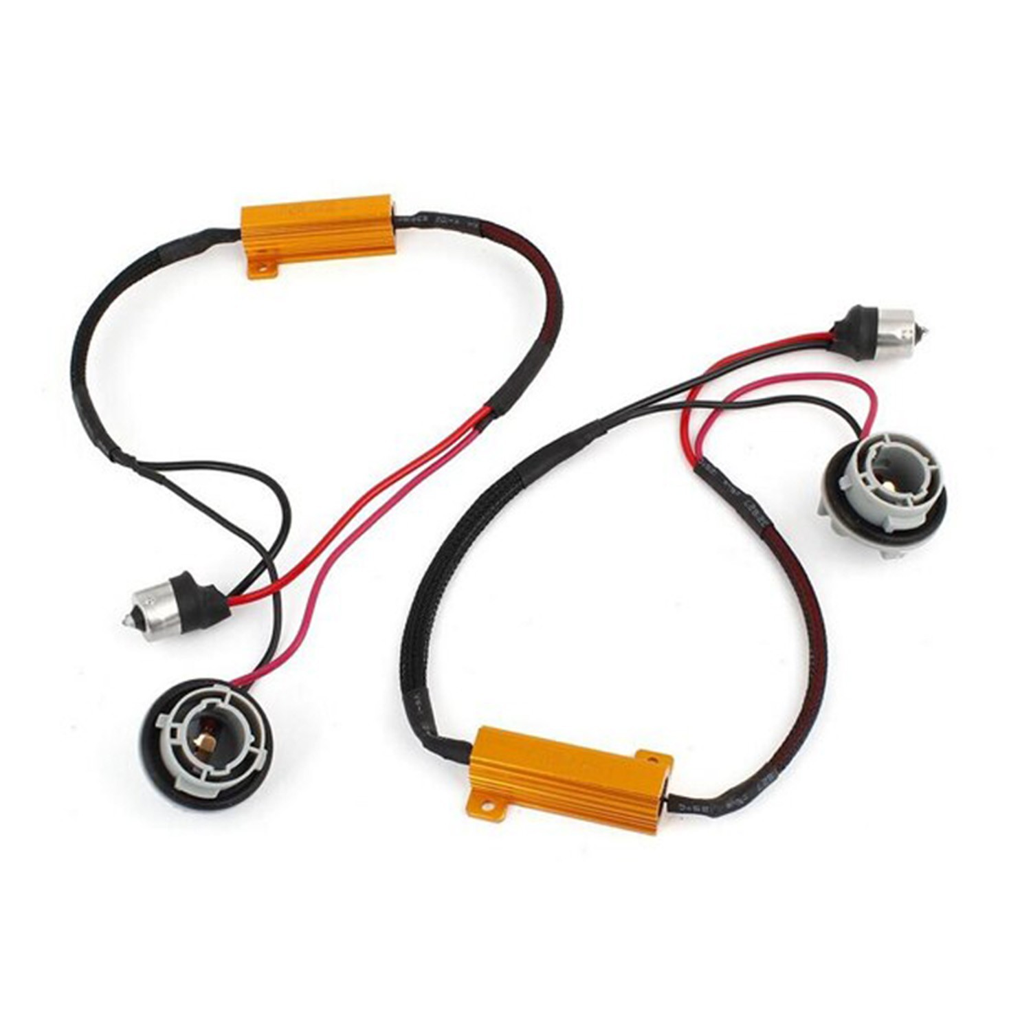 Wire LED Resistor Canceler Flash Error Decoder 1156 S Rear Turn Signal Stock