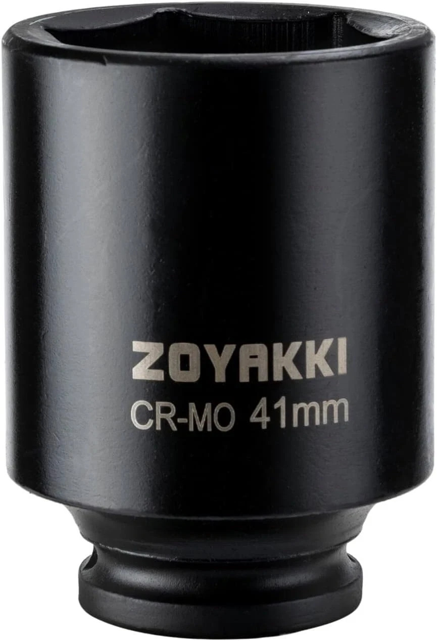 1/2" Drive X 41 Mm Deep 6 Pt Impact Socket Crmo 1/2inch Drive 6 Point Axle Nut S