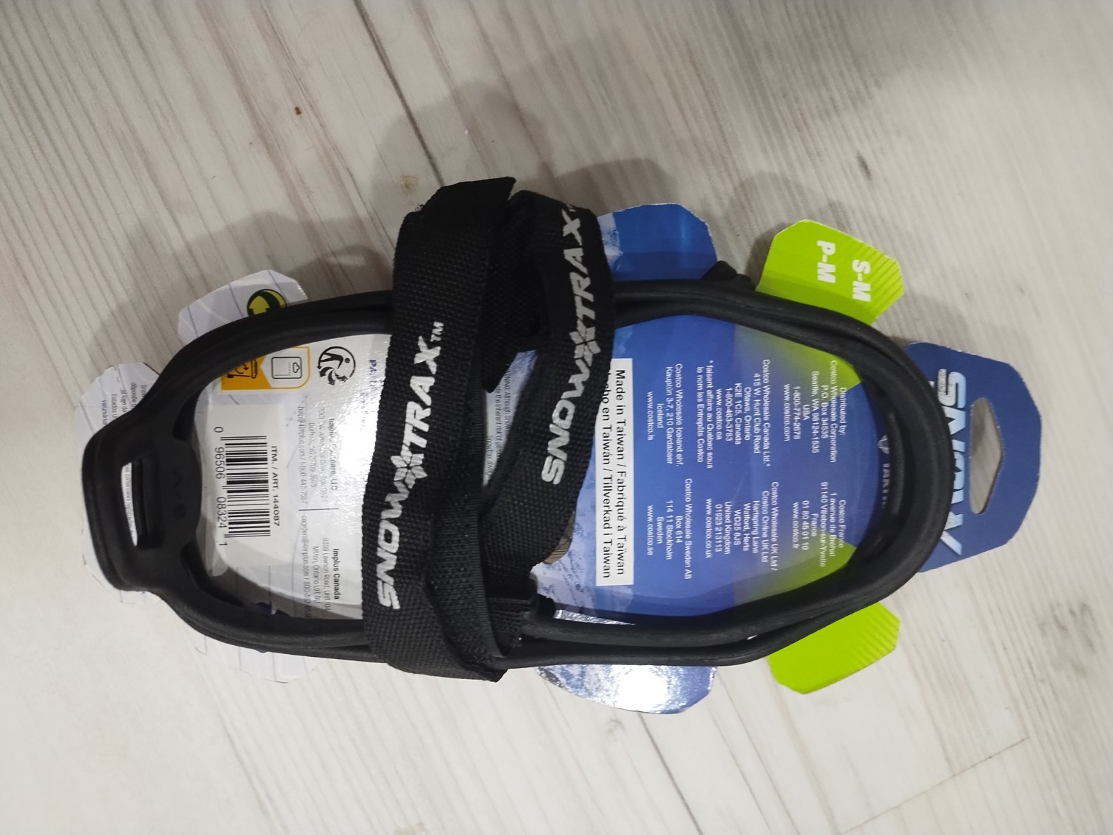 Yaktrax Traction Device Black Lightweight Portable Adjustable Winter Sport