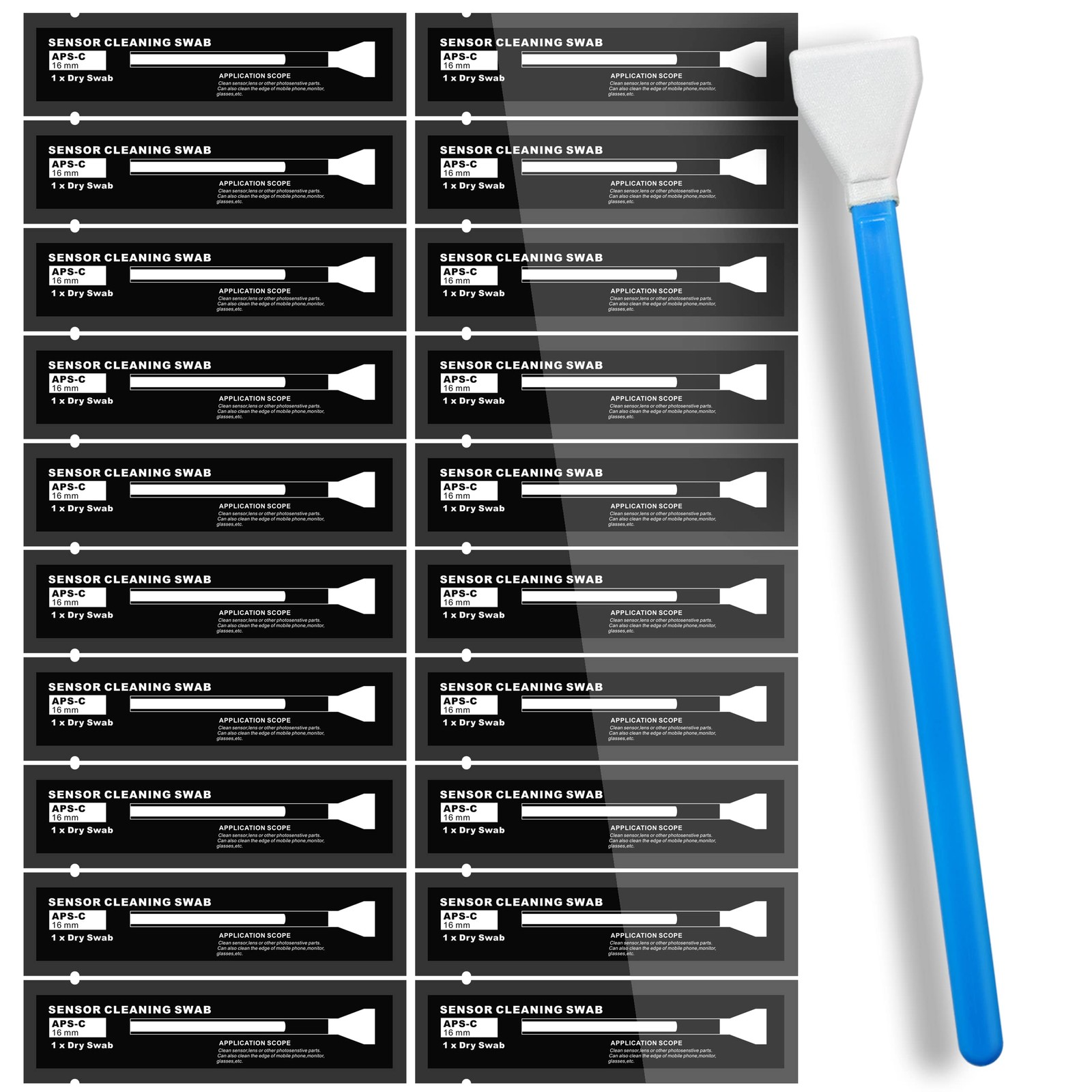 AAWipes Sensor Cleaning Swabs for APS-C Sensors of DDR - 16mm, blue