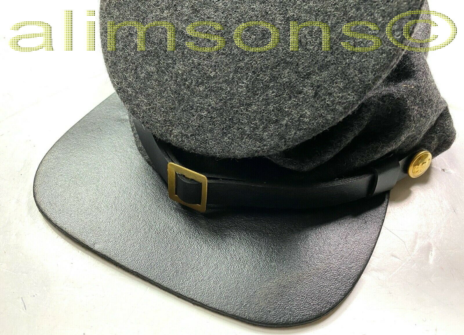 CIVIL WAR CSA CONFEDERATE DARK GREY WOOL FORAGE BUMMER CAP HAT-ALL SIZES!!!