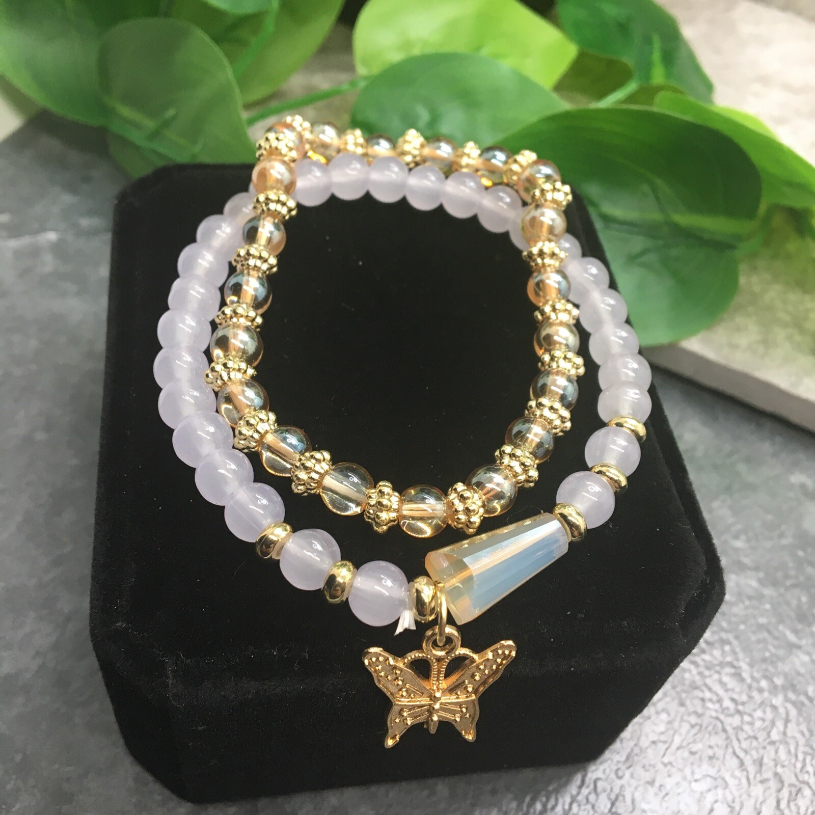 2 PC Bohemian Bead Retro Stackable Stretch Bracelet New Free Ship 27