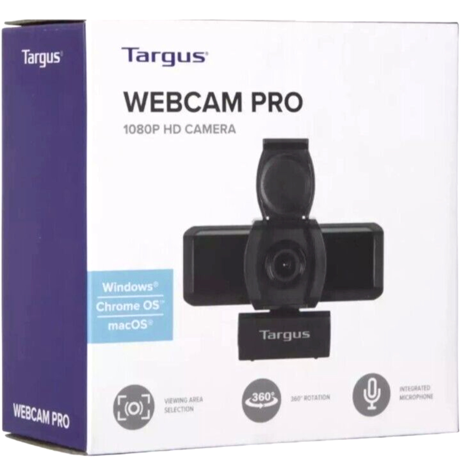 Targus Webcam Pro 1080P HD Camera 360 Rotation, Integrated Mic - Windows | MacOs