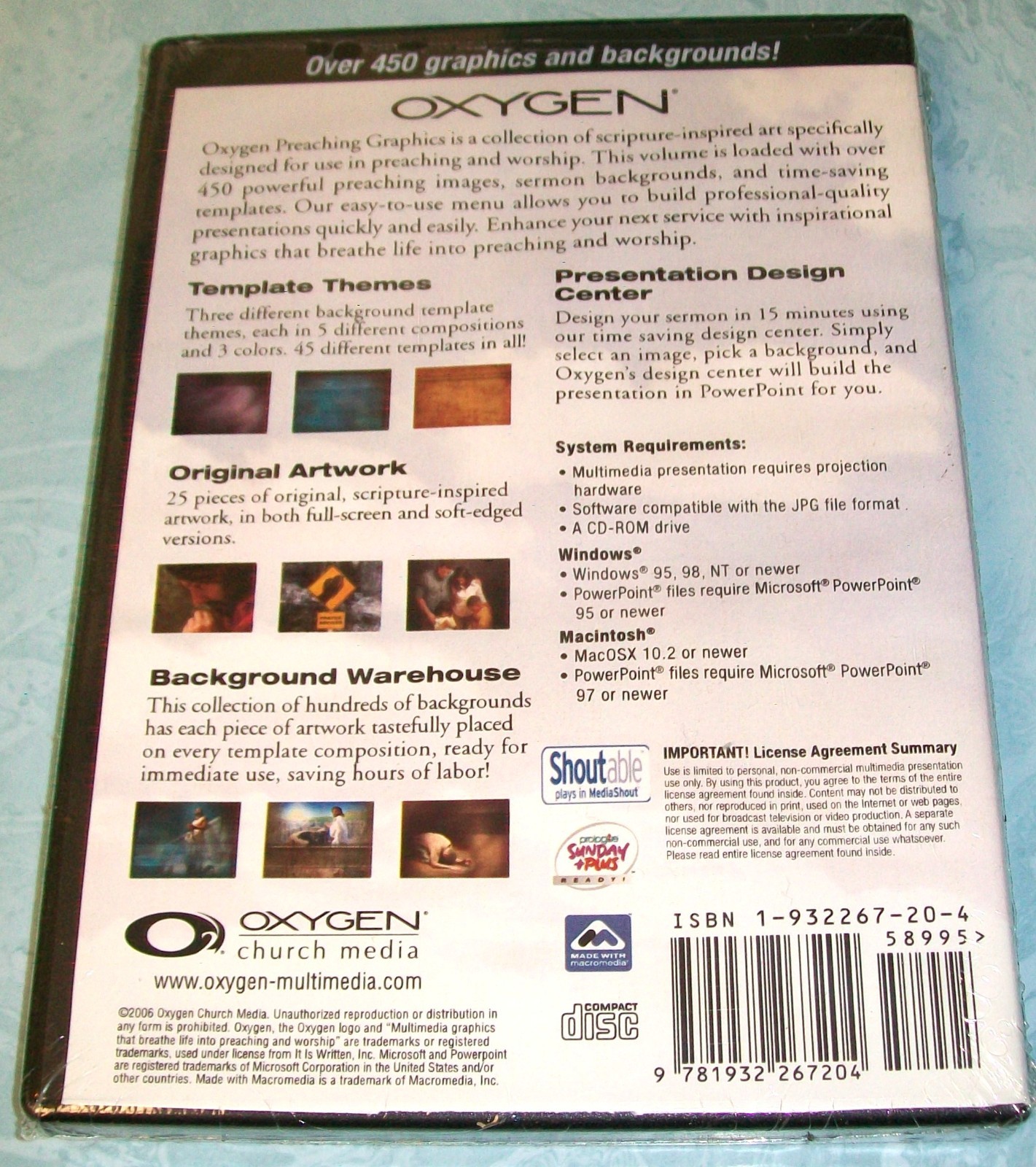 Oxygen: Multimedia Graphics - Volume 9 (CD-ROM, 2006) New Unopened!