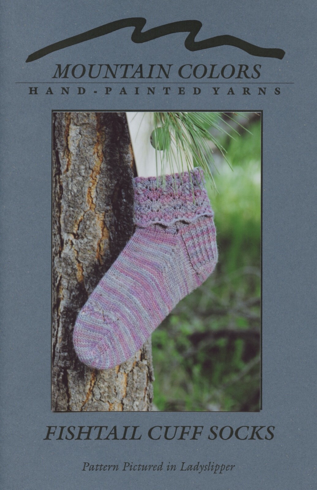 Mountain Colors Knitting Pattern - Fishtail Cuff Socks - Pattern Only