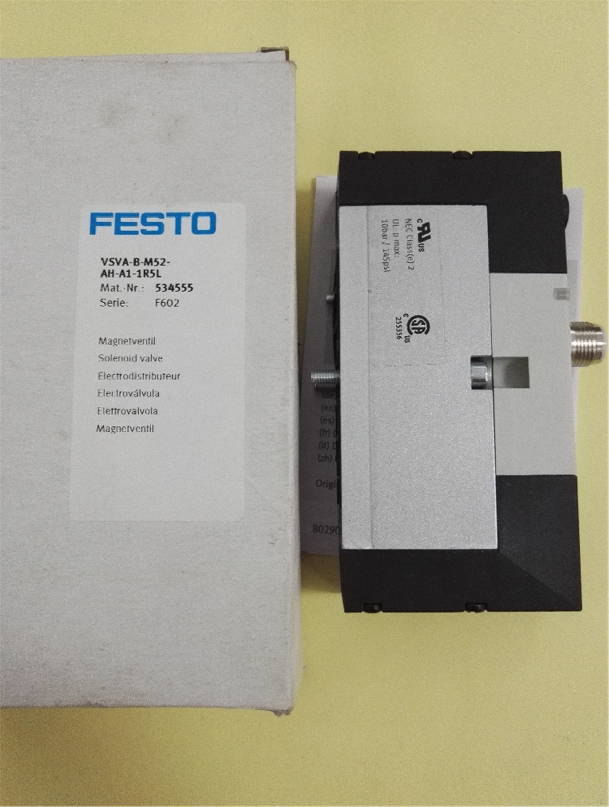 1PC FESTO VSVA-B-M52-AH-A1-1R5L Solenoid Valve 534555 New Expedited Shipping