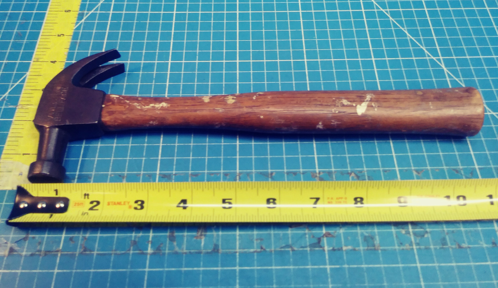 Vintage Vulcan Bellface Curved Claw Hammer - Clean 7 Once Head - Original Handle