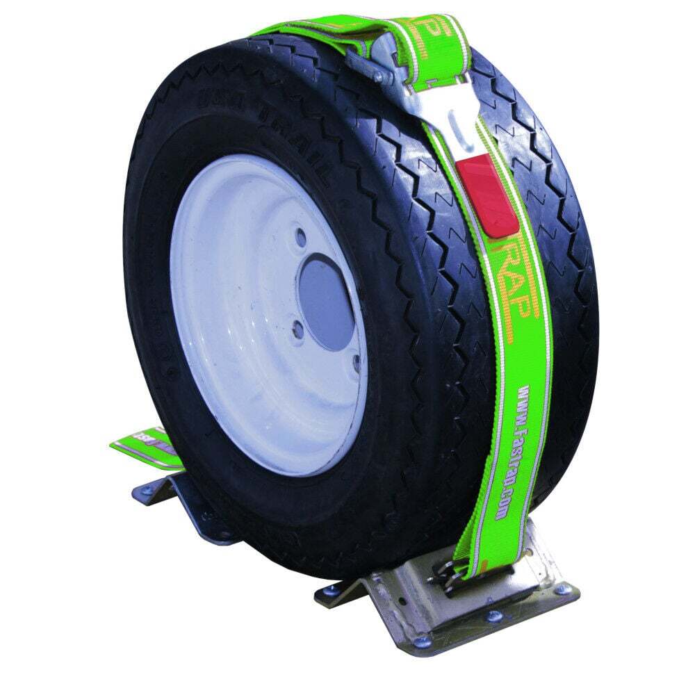 Green Touch 8In- 27In Wheel Tie Down Fastrap With E Clip