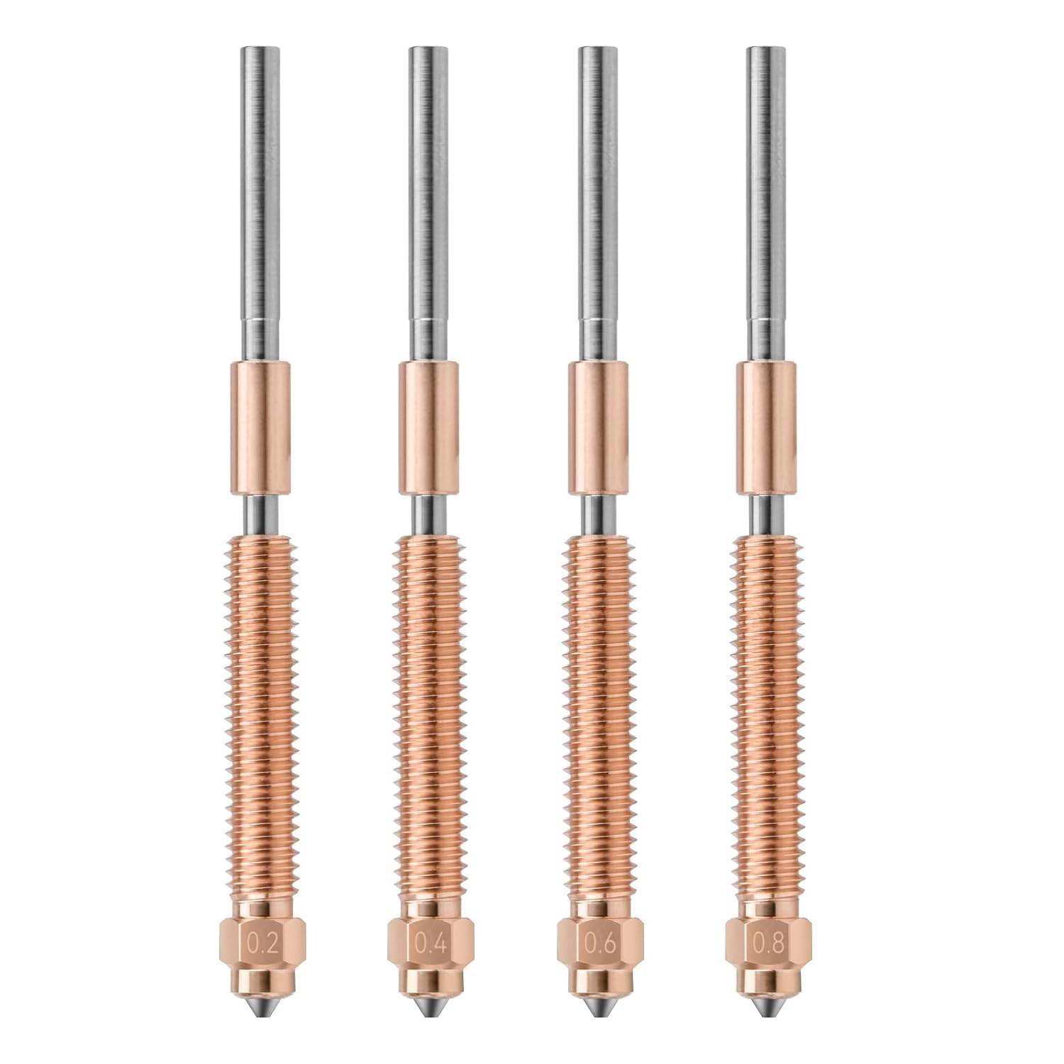 Hardened Steel Nozzle Set for Creality K2 Plus 3D Printer - 4 Sizes