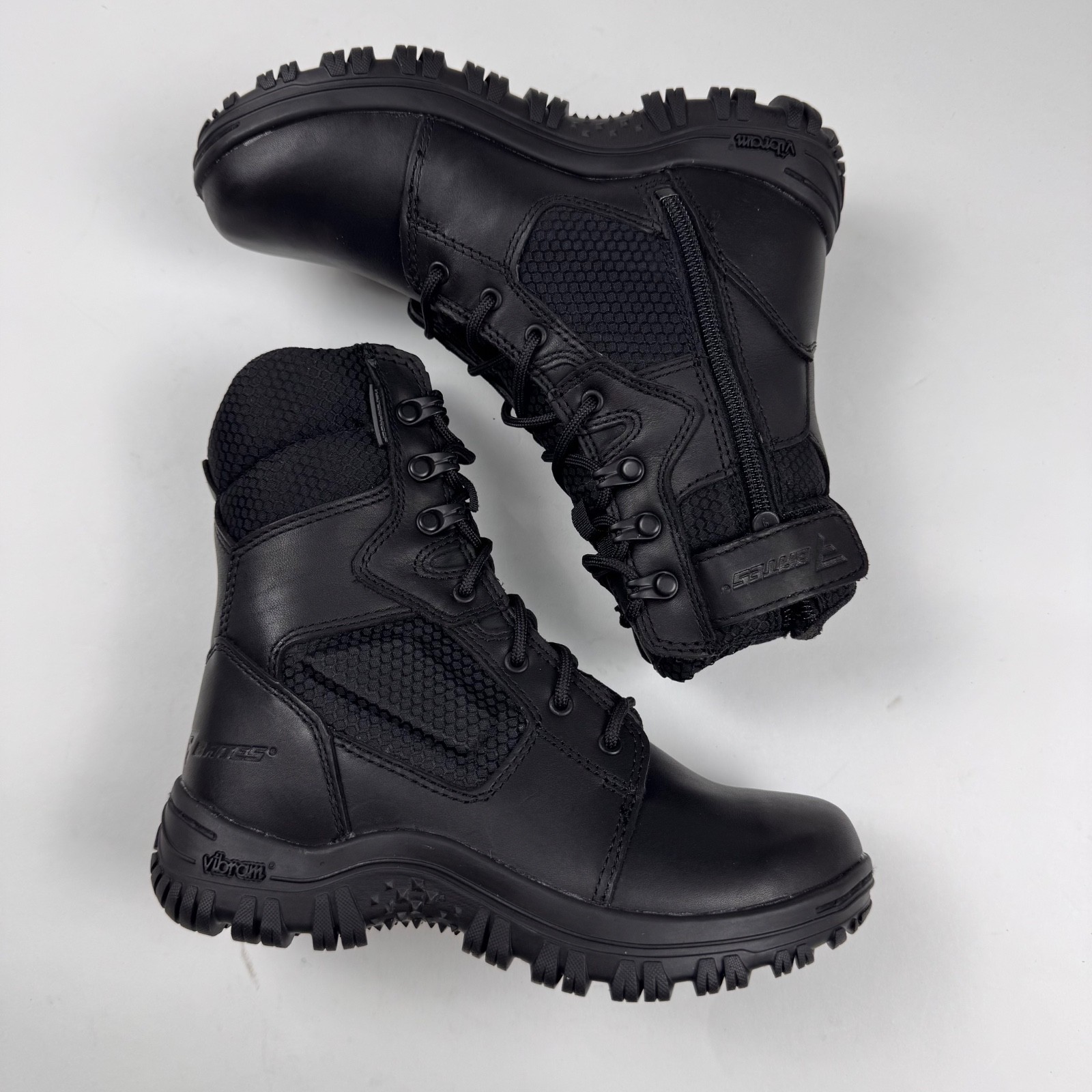 Bates Maneuver Waterproof Side Zip E05508 Mens Sz 3 Black Leather Tactical Boots