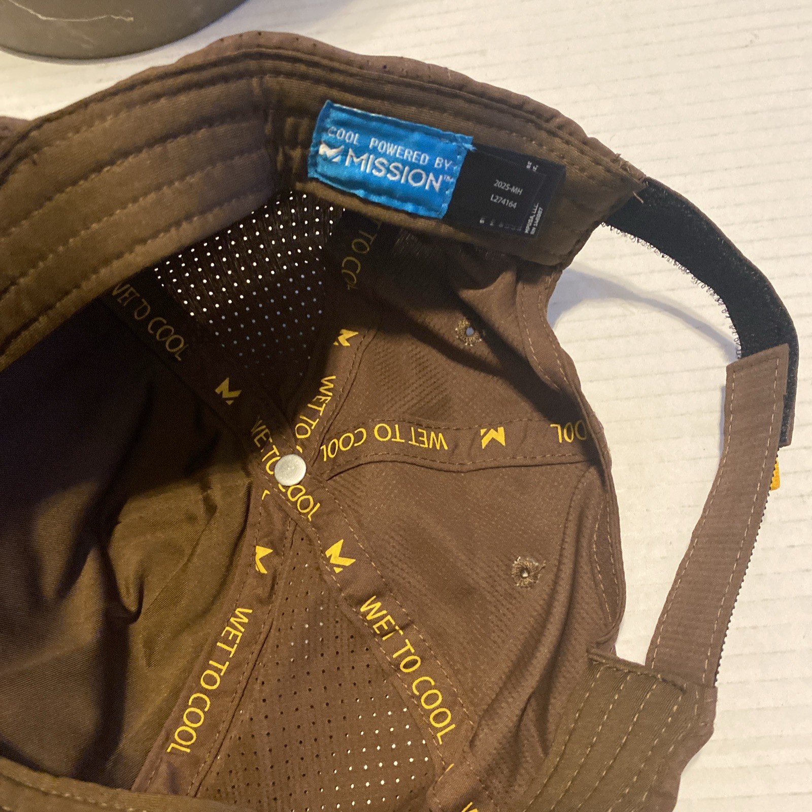 UPS Front Logo Brown Hat Hook Loop New Without Tags Free Shipping
