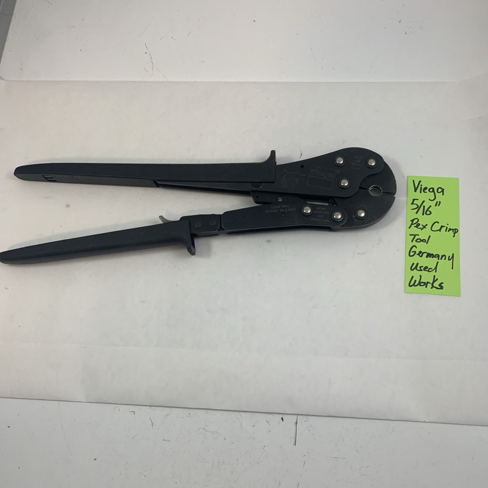 Viega 5/16" PEX Crimp Tool Germany Plumbing Construction Quality Precisin 3/26#3