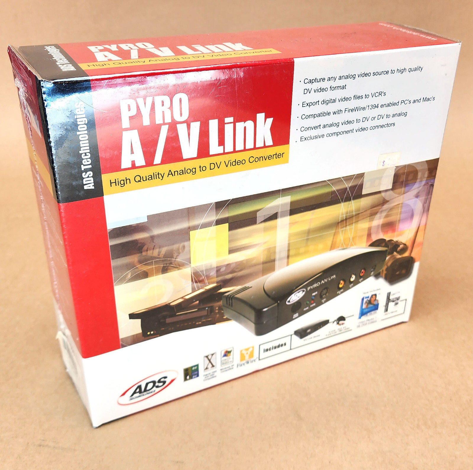 ADS Technologies PYRO A/V Link High Quality Analog to DV Video Converter API-555