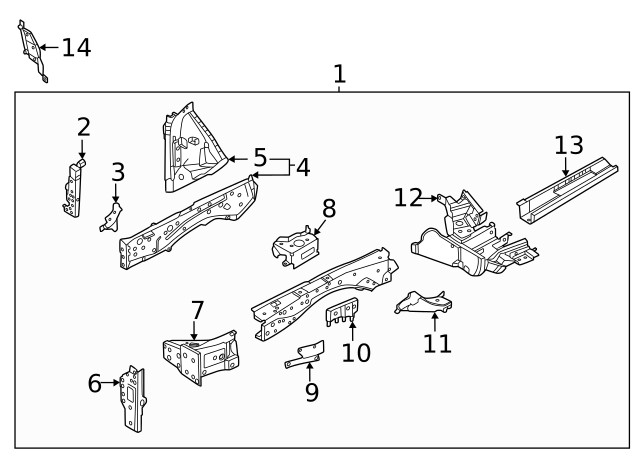 Genuine Nissan Frame Side Member G5180-7BAMA