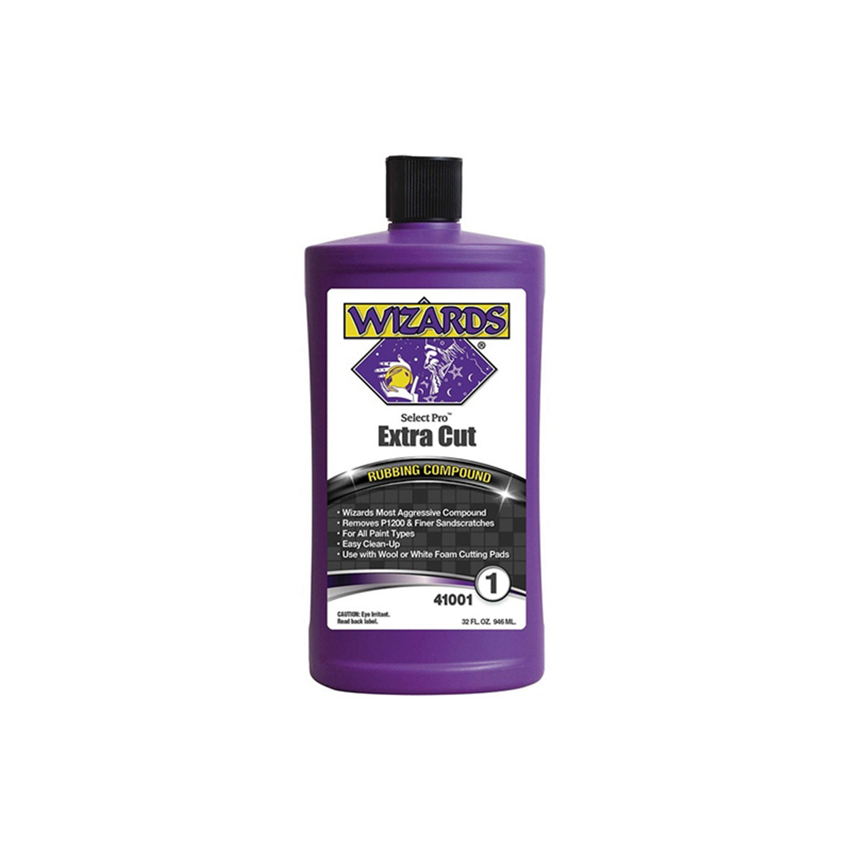 Wizards Products 41001 Select Pro Extra Cut 1 Series Rubbing Compound, 32 oz Bot