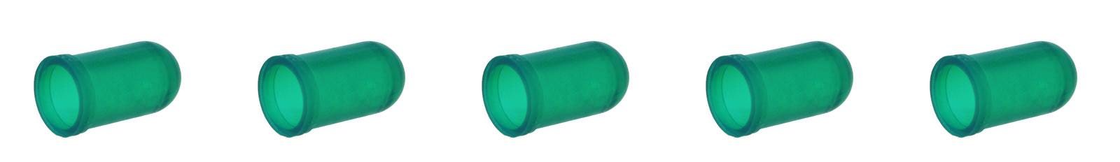Dark Green Bulb Cover Cap Boots, 5-Pack, 3mm, T1 fits 715, 7152, 7219, 8111